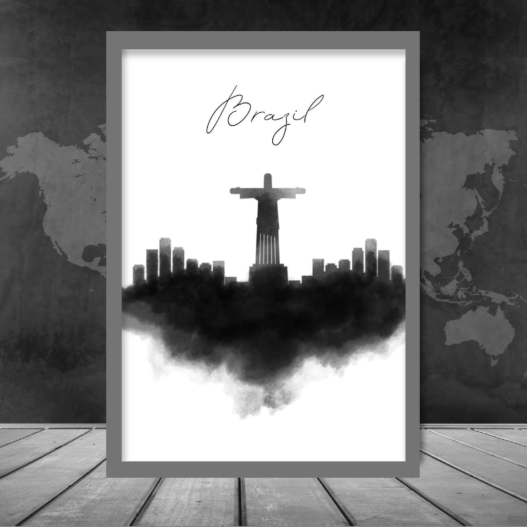 Wandbild Brasilien Skyline Druck 1