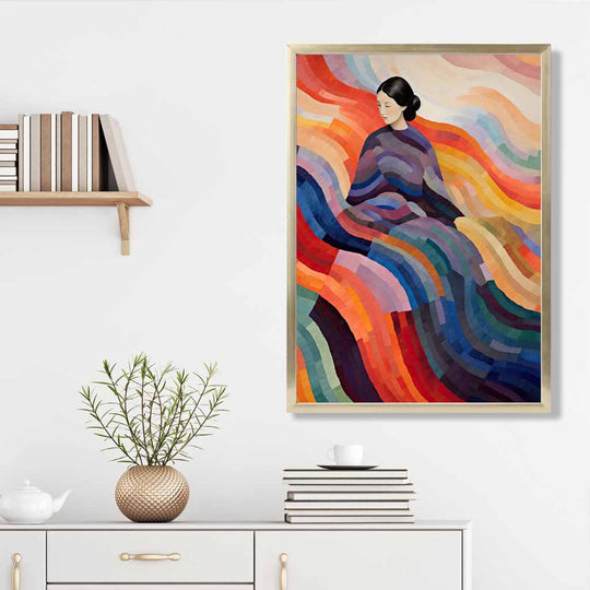 Wandbild mit abstraktem surrealen Druck für Frauen 3