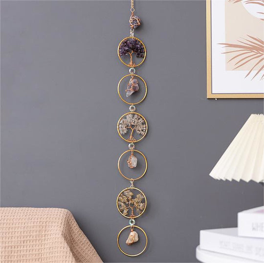 Wanddekoration Baum des Lebens mit 6 Ringen 3