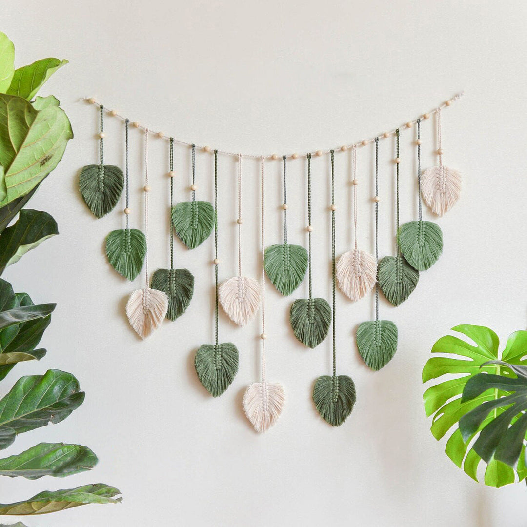 Wanddekoration Boho-Makramee-Girlande für Zuhause 8