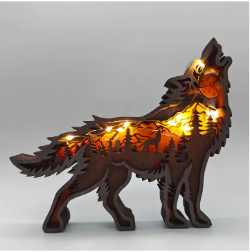 Wanddekoration Holzstatue für modernes Zuhause 10