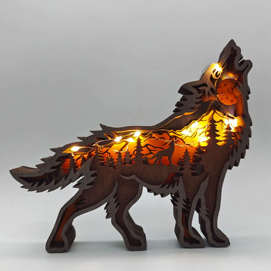 Wanddekoration Holzstatue für modernes Zuhause 6