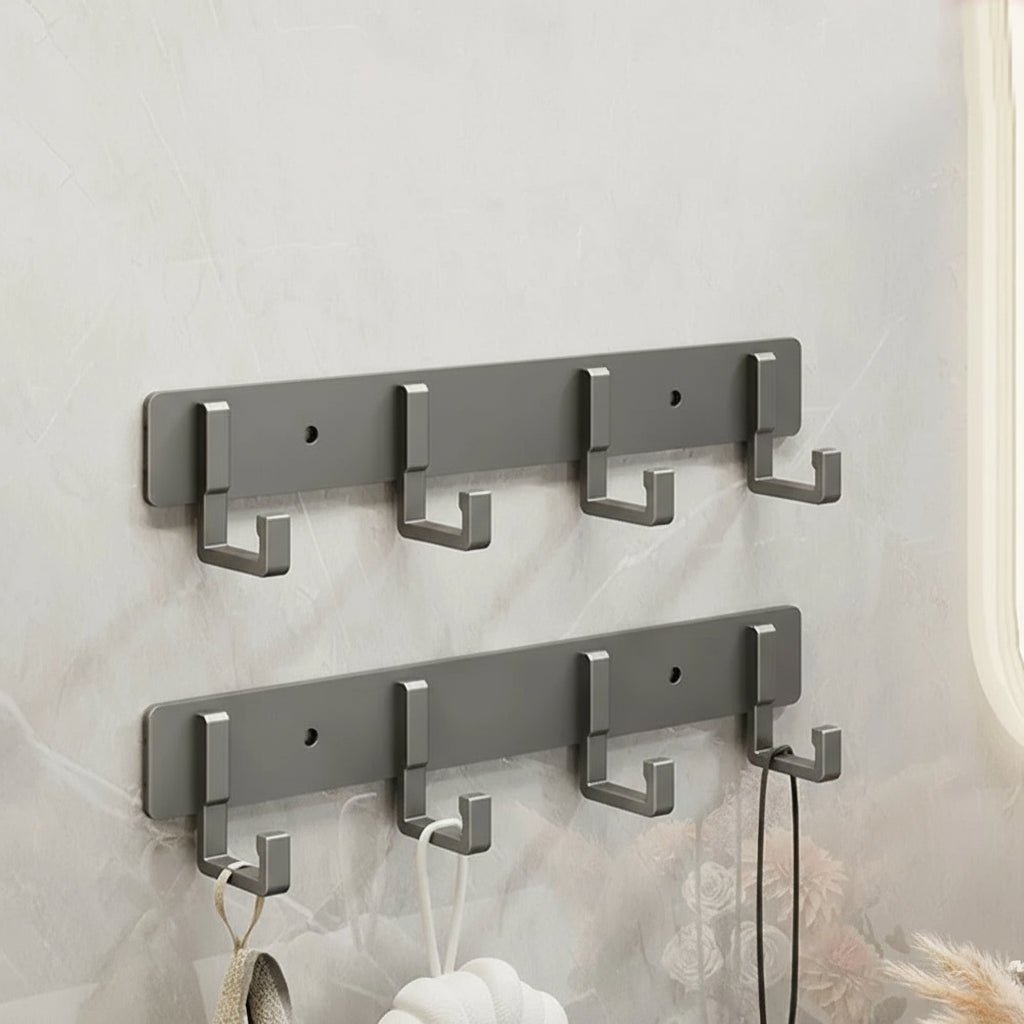 Wandgarderobe mit schwarzen Haken für modernes Wohnen 12