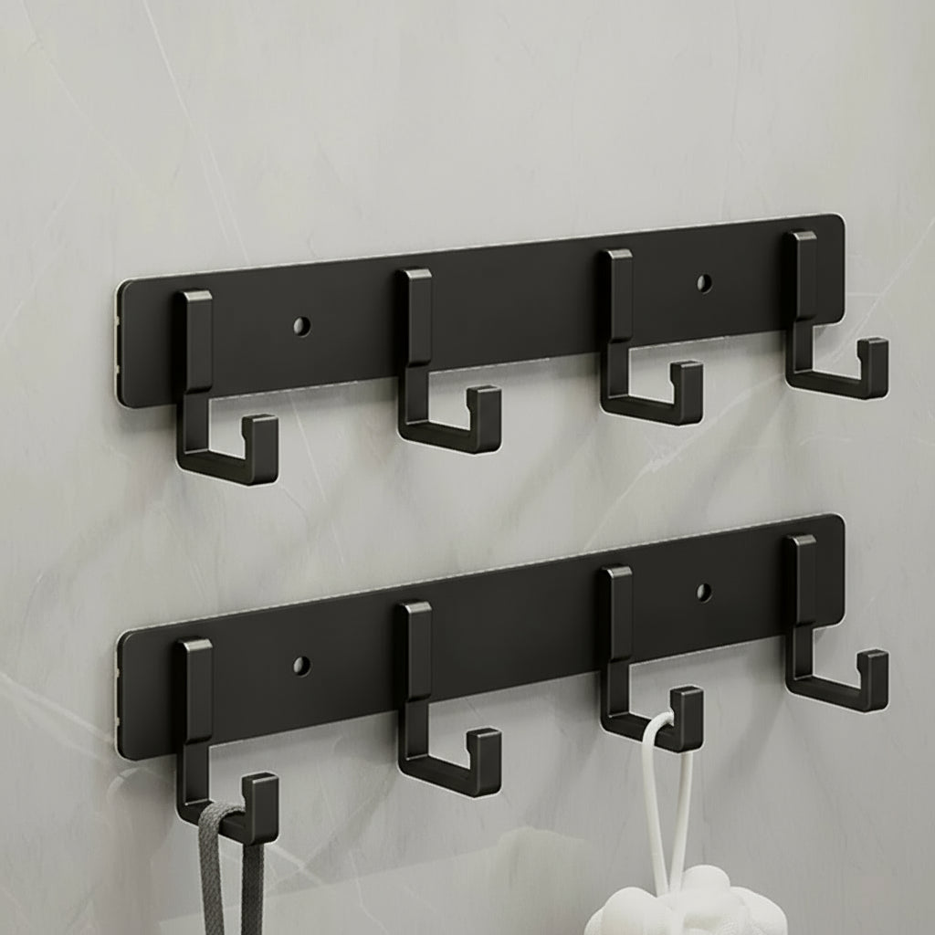 Wandgarderobe mit schwarzen Haken für modernes Wohnen 8