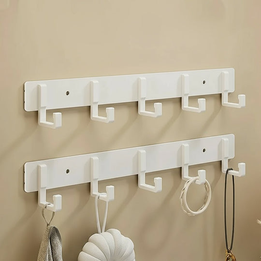 Wandgarderobe mit schwarzen Haken für modernes Wohnen 9
