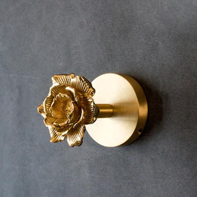Wandhaken Tierdesign aus Messing mit Gold-Finish 11