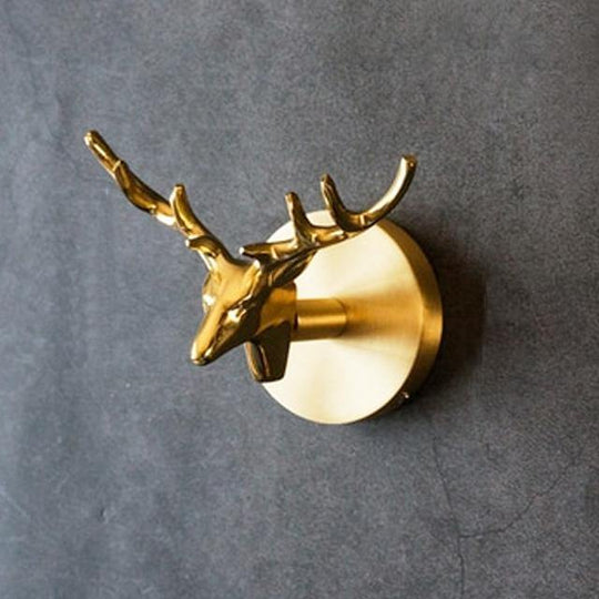 Wandhaken Tierdesign aus Messing mit Gold-Finish 12