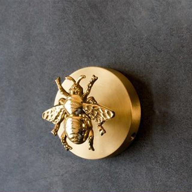 Wandhaken Tierdesign aus Messing mit Gold-Finish 15
