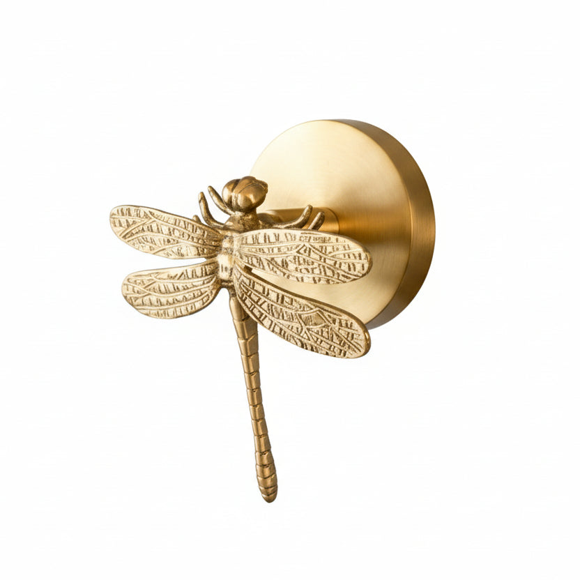 Wandhaken Tierdesign aus Messing mit Gold-Finish 9