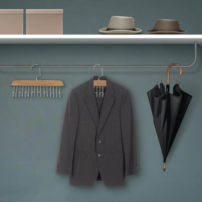 Wandhaken für Mäntel und Taschen 2