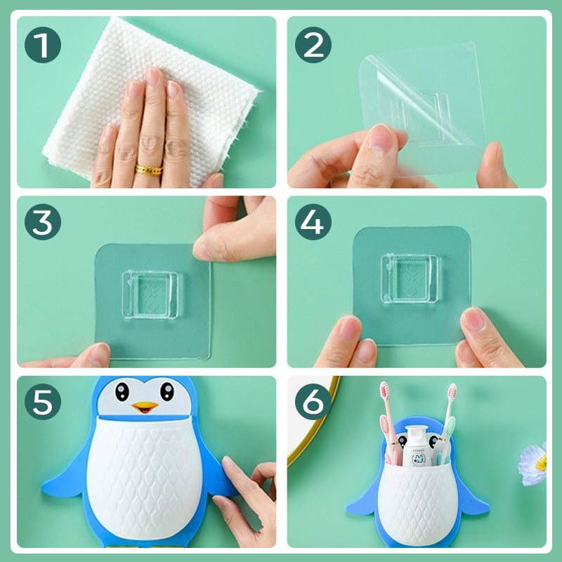 Wandhalterung Pinguin-Design für Mobiltelefone und Fernbedienungen 8