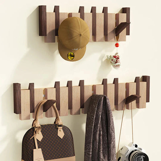 Wandgarderobe mit Magnetischen Klapphaken im Minimalistischen Design