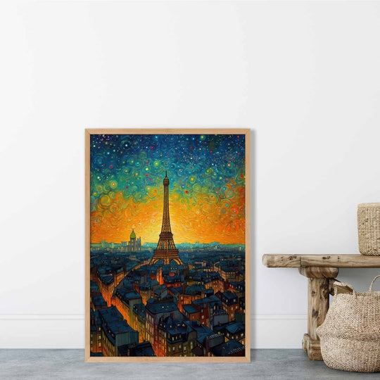 Wandkunst Druck Paris Sonnenuntergang für Ihr Zuhause 1