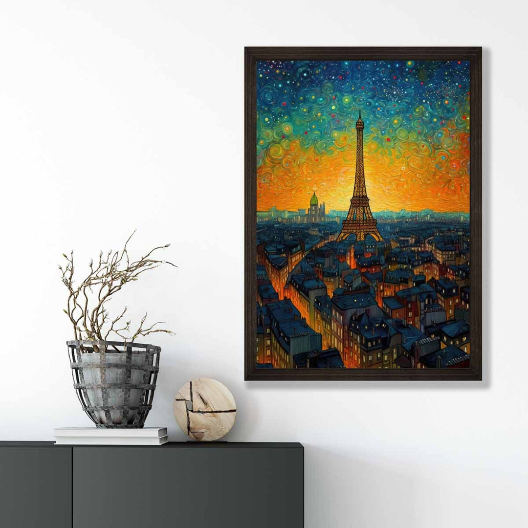 Wandkunst Druck Paris Sonnenuntergang für Ihr Zuhause 3