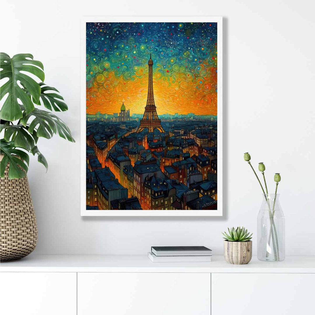 Wandkunst Druck Paris Sonnenuntergang für Ihr Zuhause 4