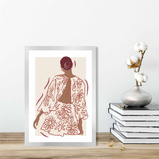 Wandkunst Poster Frau Skizze Modern 2