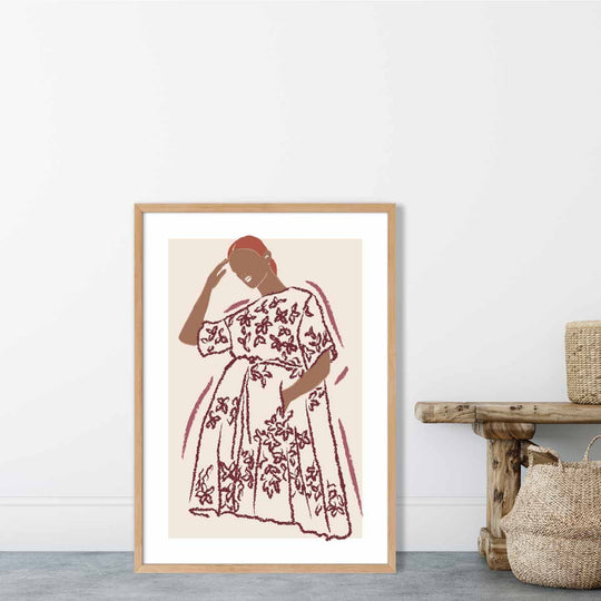 Wandkunst Poster für Frauen im zeitgenössischen Stil 1