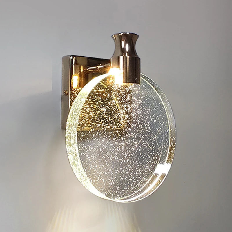 Wandleuchte Modern mit Goldakzenten 5