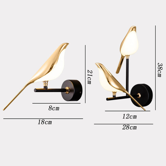 Wandleuchte im Vogel-Design für modernes Wohnen 6