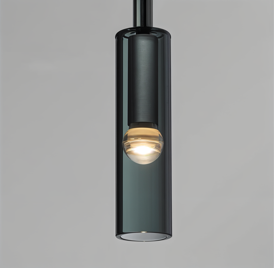 Wandleuchte mit Rauchglas und Kupferdetails 4