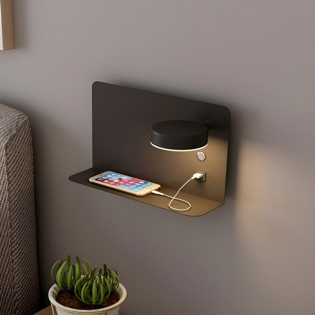 Wandleuchte mit USB-Ladeanschluss und Schalter für Schlafzimmer 1