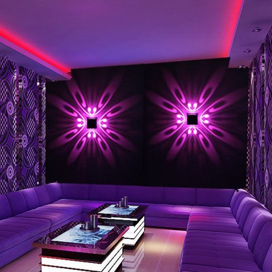 Wandmontierte LED-Lampe mit RGB-Farben 0