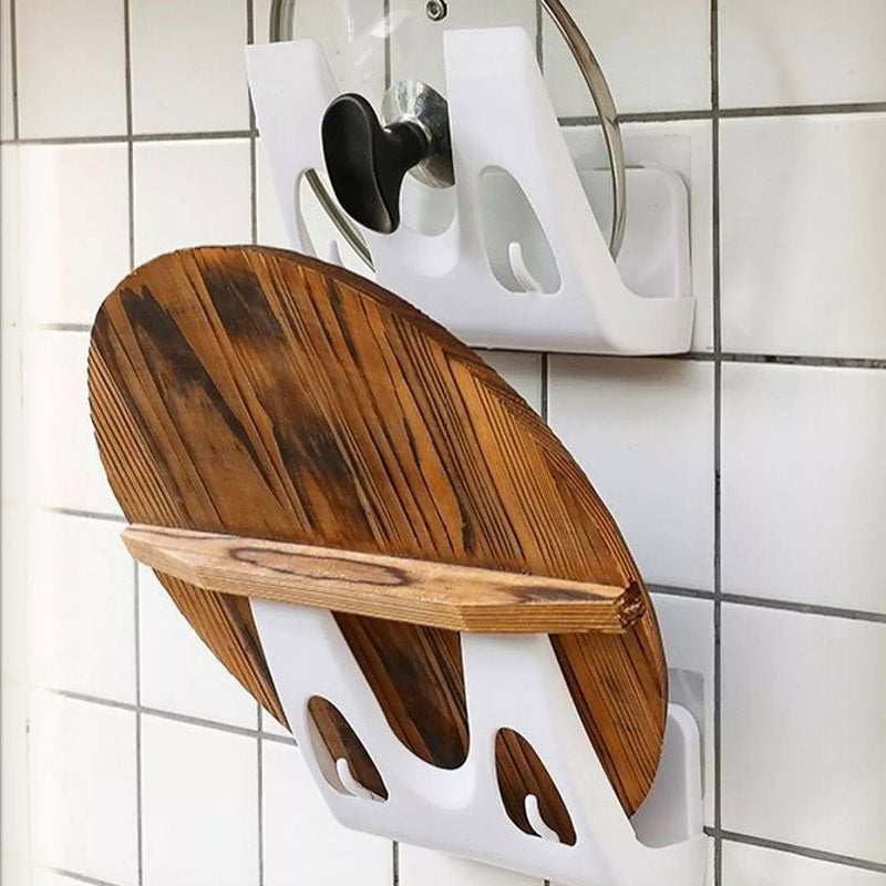 Wandmontierter Topfdeckelständer für die Küche Modernes Design 3