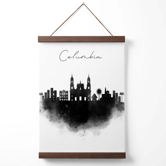 Wandposter Stadtansicht Columbia Aquarell-Design für Wohnzimmer und Büro 4