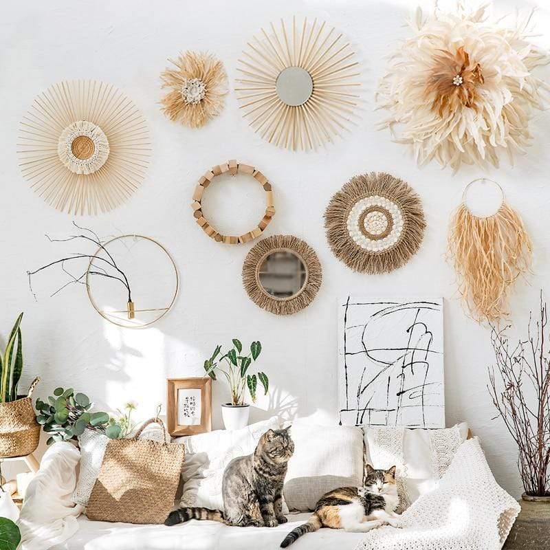 Wandspiegel im Boho-Stil für rustikale Akzente 3