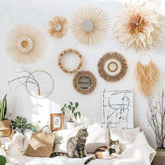 Wandspiegel im Boho-Stil für rustikale Akzente 3