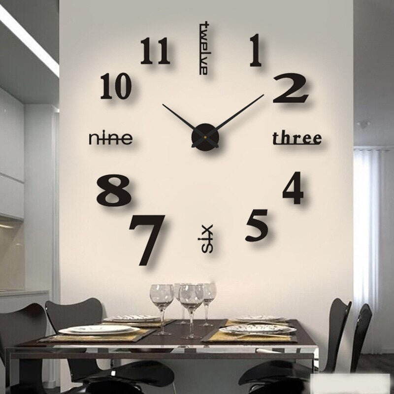 Wanduhr Groß Modern Kreatives Design Hingucker 10