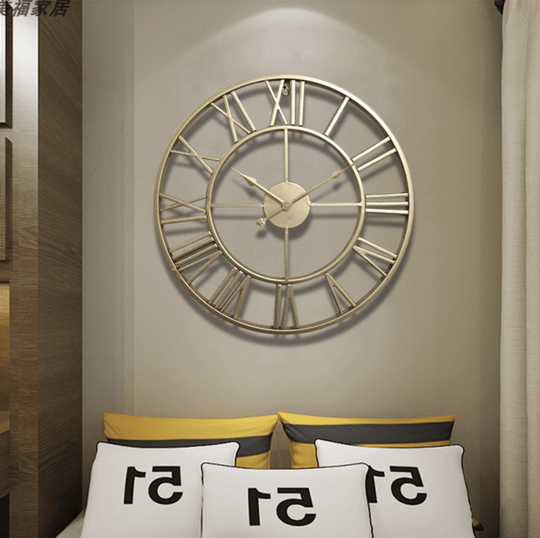 Wanduhr Groß Skelett Design Modern für Wohnzimmer und Büro 40 cm 3