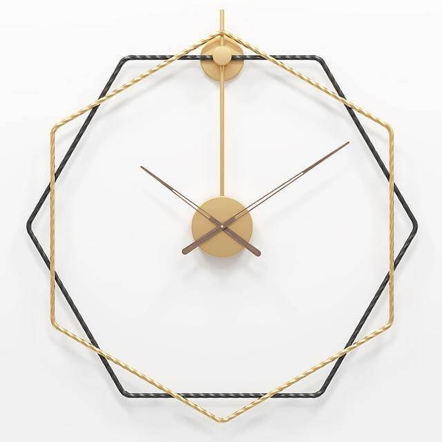 Wanduhr Modern Geometrisch Groß Hingucker für Wohnzimmer und Büro 0