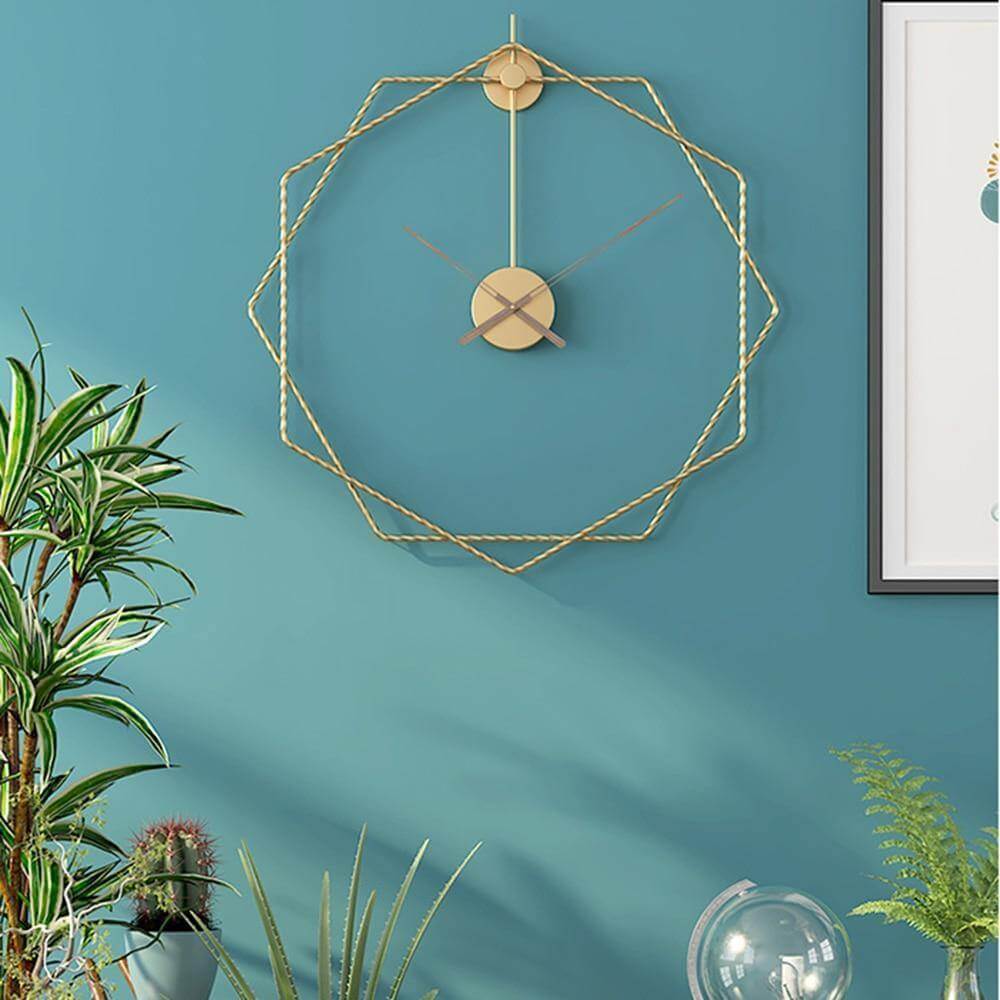 Wanduhr Modern Geometrisch Groß Hingucker für Wohnzimmer und Büro 4