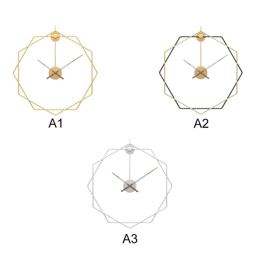 Wanduhr Modern Geometrisch Groß Hingucker für Wohnzimmer und Büro 5