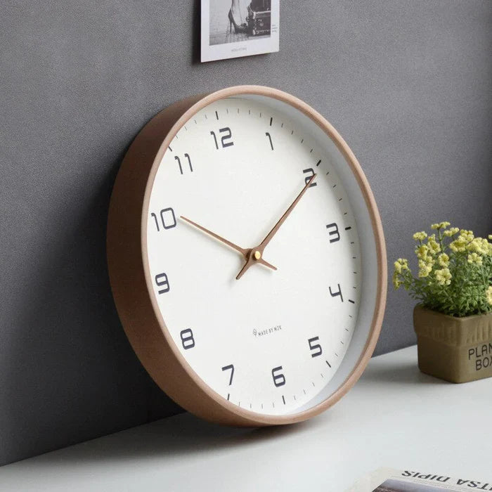 Wanduhr Modern im Nordic-Stil für Männer und Frauen – Schlichtes Design für Zuhause und Büro 2