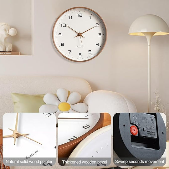 Wanduhr Modern im Skandinavischen Stil für Minimalistische Wohnräume 1