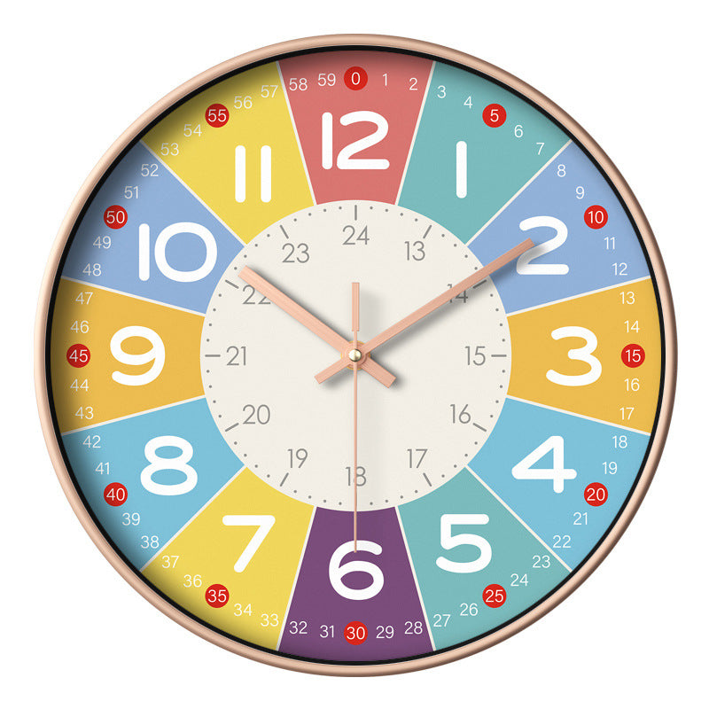 Wanduhr für Kinder im verspielten Design 0