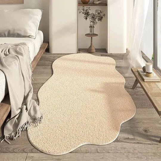 Waschbarer Teppich für Schlafzimmer im Modernen Stil - Gemütlicher Akzentteppich für Wohnzimmer und Flure 1