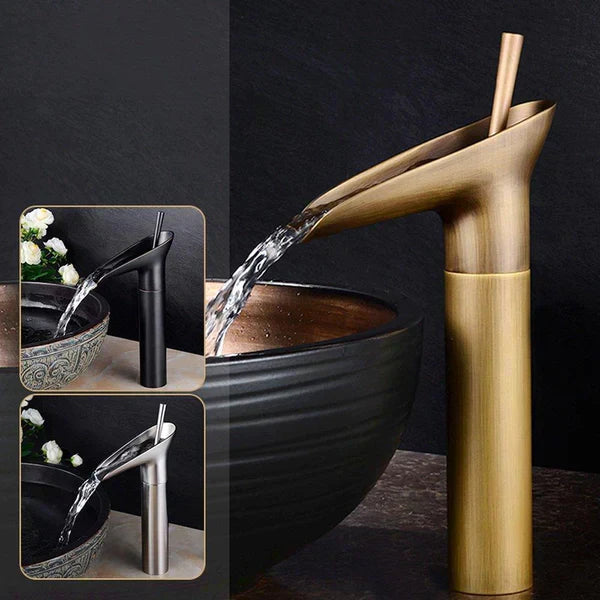 Waschtischarmatur Retro Wasserfall 5