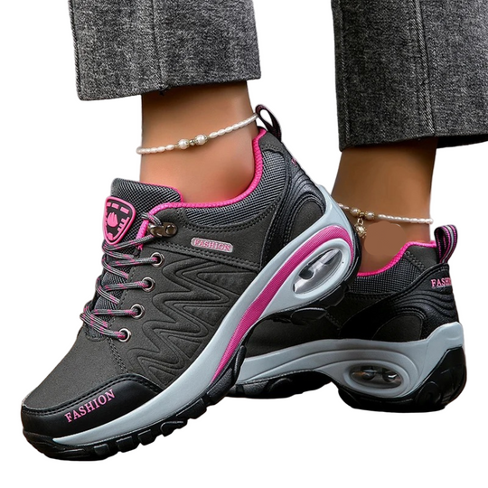 Wasserdichte Damen-Wanderschuhe in farbenfrohem Design 0