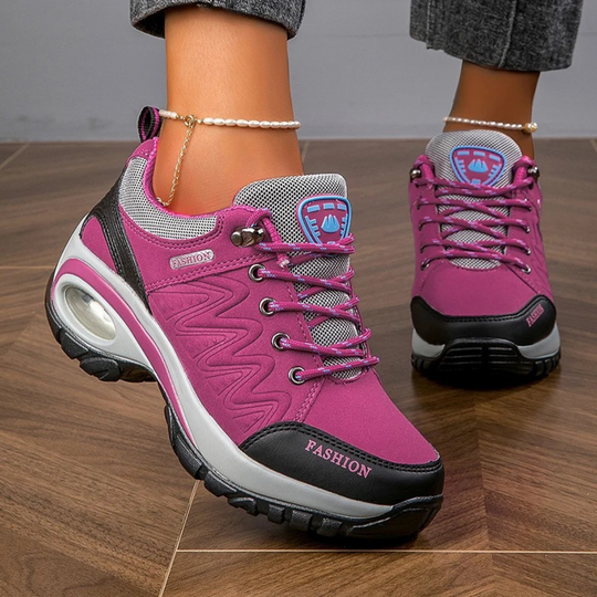 Wasserdichte Damen-Wanderschuhe in farbenfrohem Design 1