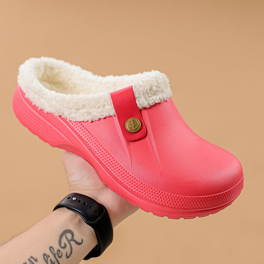Wasserdichte Herren-Winterclogs mit Fellbesatz 11