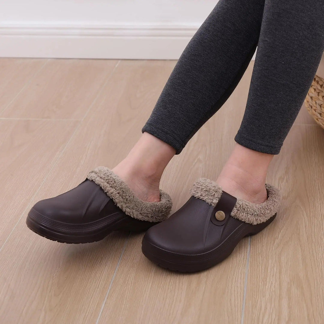 Wasserdichte Herren-Winterclogs mit Fellbesatz 2
