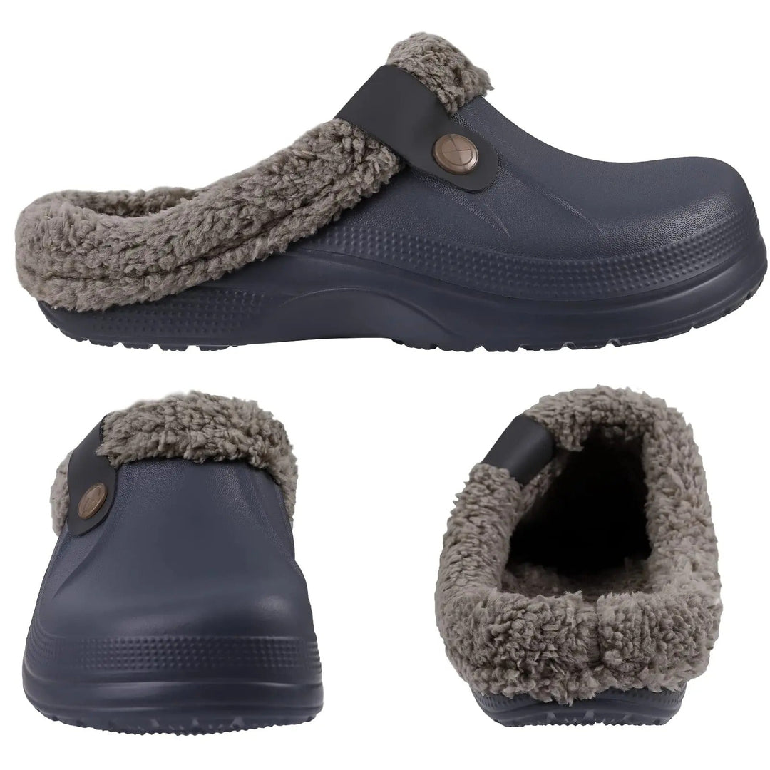 Wasserdichte Herren-Winterclogs mit Fellbesatz 3