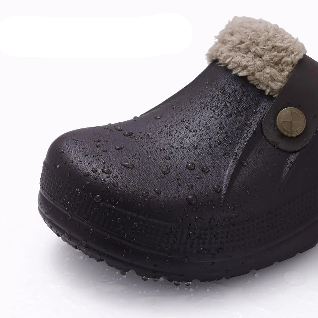 Wasserdichte Herren-Winterclogs mit Fellbesatz 4