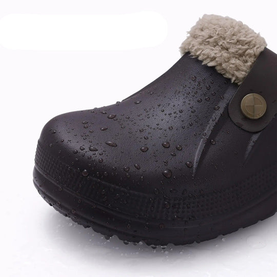 Wasserdichte Herren-Winterclogs mit Fellbesatz 4