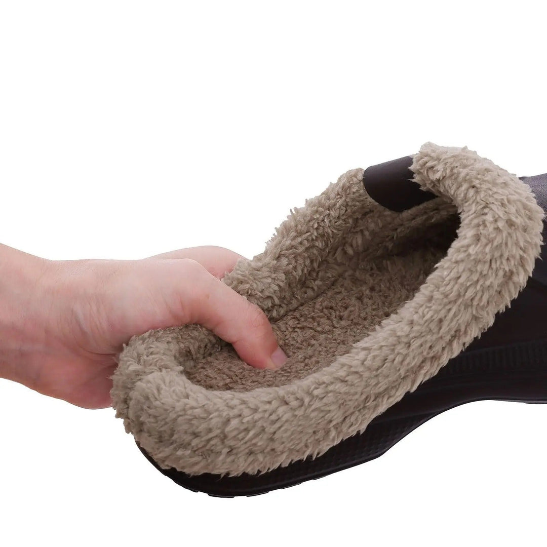 Wasserdichte Herren-Winterclogs mit Fellbesatz 5