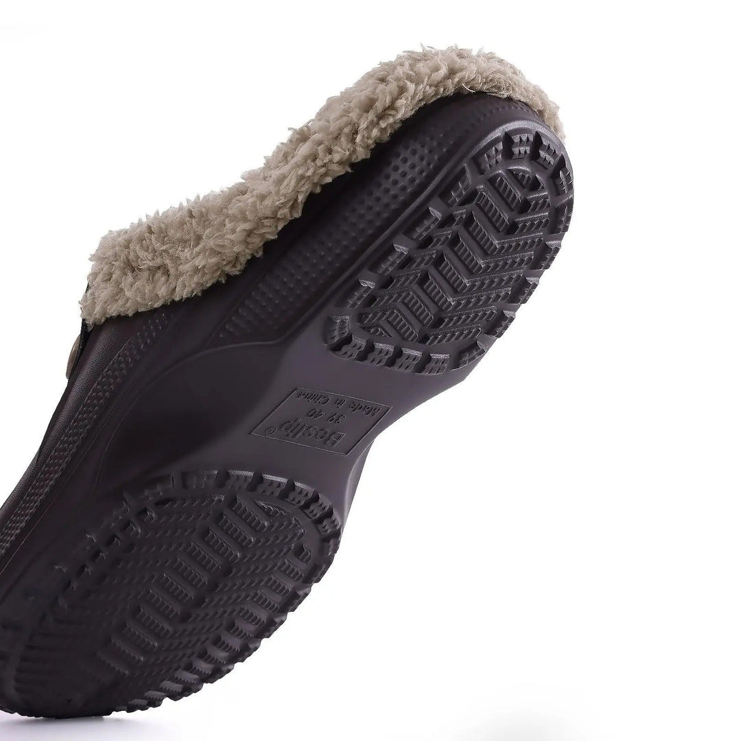Wasserdichte Herren-Winterclogs mit Fellbesatz 6