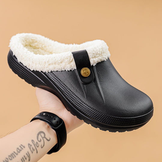 Wasserdichte Herren-Winterclogs mit Fellbesatz 9